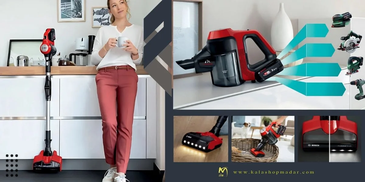 خرید جارو شارژی ایستاده بوش BCS711PET