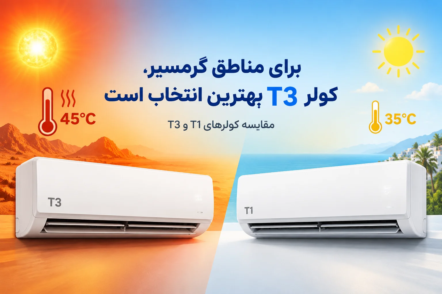 برای مناطق گرمسیر T1 بخریم یا T3؟