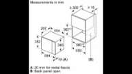 مشخصات مایکروویو توکار سری 6 بوش BEL524MS0